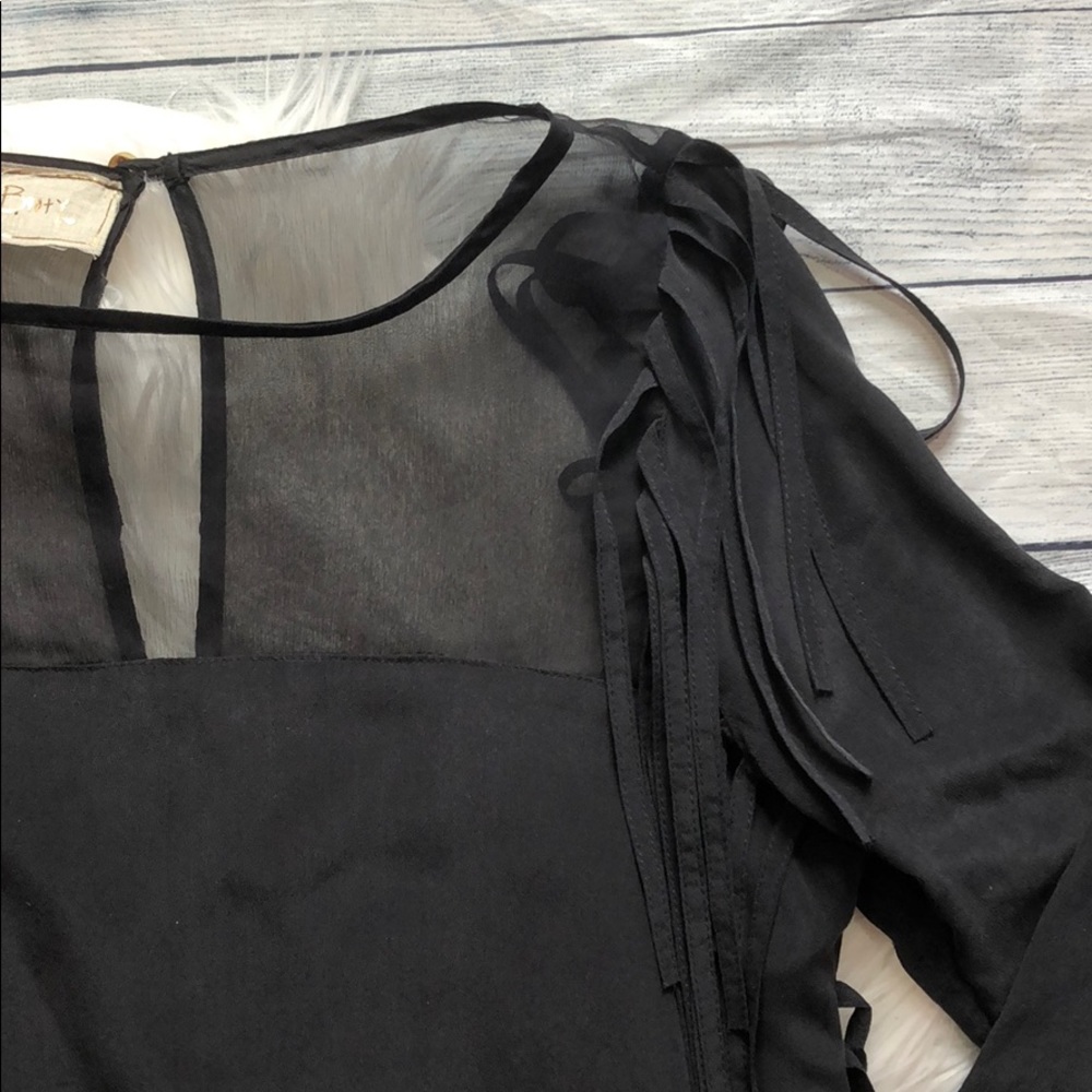 Jen's Pirate Booty Silk Banshee Fringe Mini Dress - Picture 6 of 8
